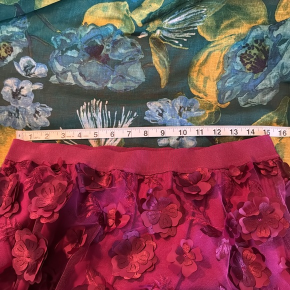 Anthropologie 3D floral maxi skirt - Picture 7 of 9